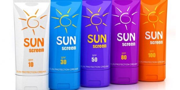sun screen bottles
